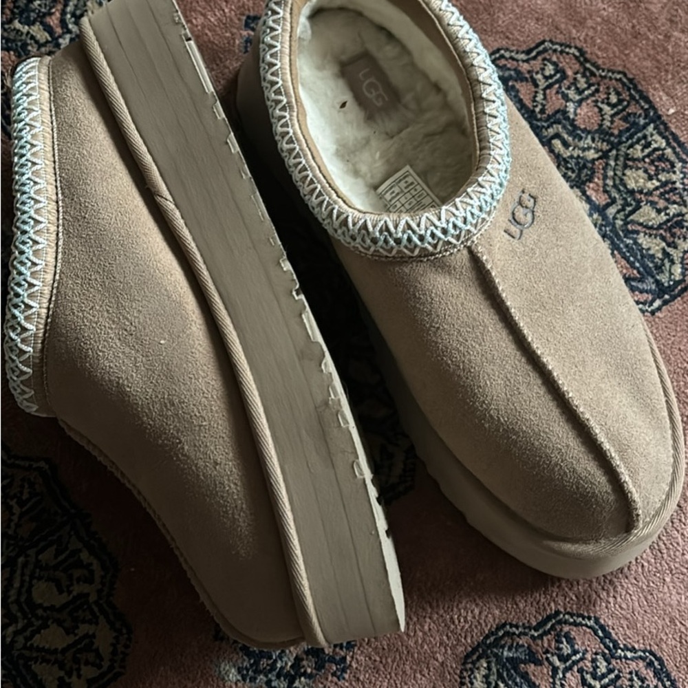 UGG Women's Tan Suede Slippers